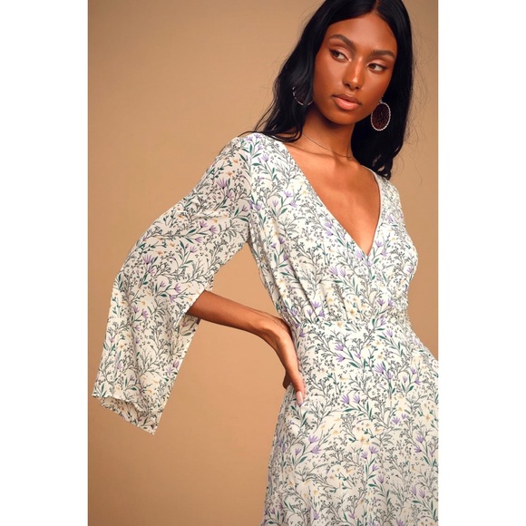 Lulus “Blooming Daydream” Cute Floral Skater Dress - Picture 3 of 10